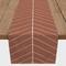 Burnt Orange Lines 16" x 90" Cotton Twill Runner